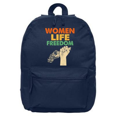 Women Life Freedom Iran Feminist Vintage 16 in Basic Backpack