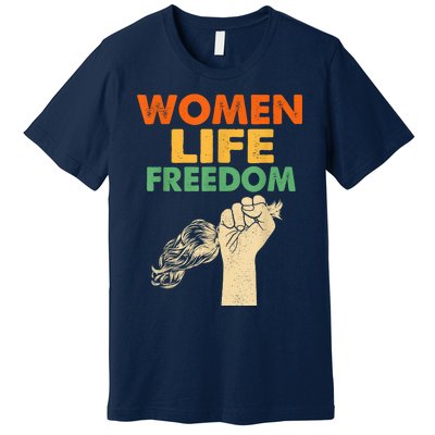 Women Life Freedom Iran Feminist Vintage Premium T-Shirt