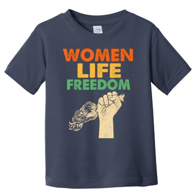 Women Life Freedom Iran Feminist Vintage Toddler T-Shirt