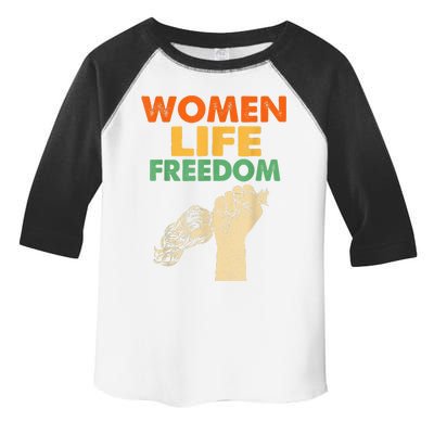 Women Life Freedom Iran Feminist Vintage Toddler Fine Jersey T-Shirt