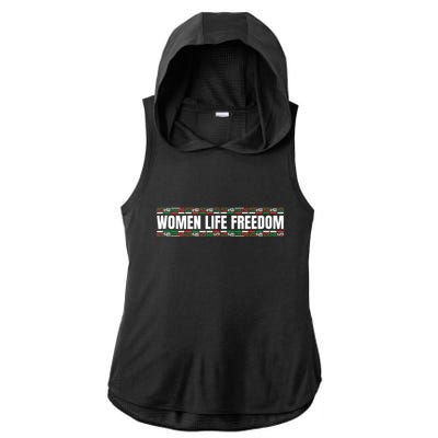 Women Life Freedom Design For Iranian Ladies PosiCharge Tri-Blend Wicking Draft Hoodie Tank