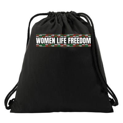 Women Life Freedom Design For Iranian Drawstring Bag