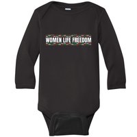 Women Life Freedom Design For Iranian Baby Long Sleeve Bodysuit