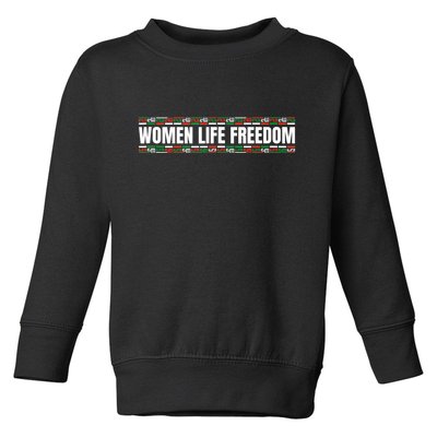 Women Life Freedom Design For Iranian Toddler Sweatshirt