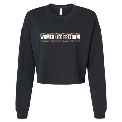 Women Life Freedom Design For Iranian Cropped Pullover Crew