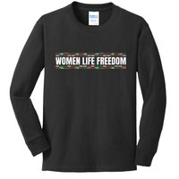 Women Life Freedom Design For Iranian Kids Long Sleeve Shirt