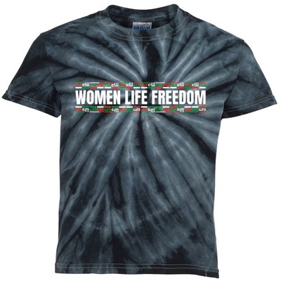 Women Life Freedom Design For Iranian Kids Tie-Dye T-Shirt