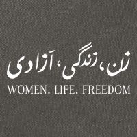 Wo Life Freedom Zan Zendegi Azadi Farsi Calligraphy Cotton Canvas Backpack