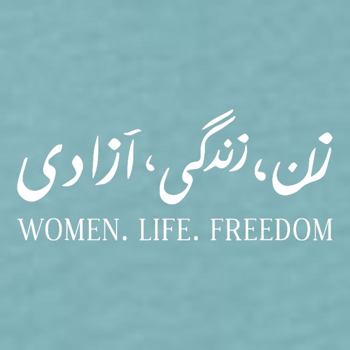 Wo Life Freedom Zan Zendegi Azadi Farsi Calligraphy Sueded Cloud Jersey T-Shirt