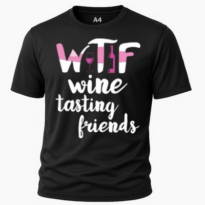 Wine Lover Funny WTF Wine Tasting Friends Drinking Wine Performance Shirt