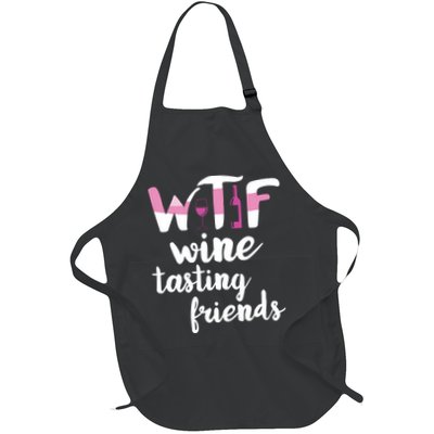 Wine Lover Funny WTF Wine Tasting Friends Drinking Wine Apron