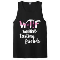 Wine Lover Funny WTF Wine Tasting Friends Drinking Wine PosiCharge Competitor Tank