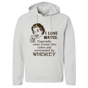 Whiskey Lovers Funny Retro Gag Gift Novelty Graphic Performance Fleece Hoodie