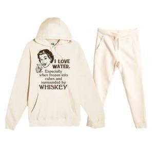 Whiskey Lovers Funny Retro Gag Gift Novelty Graphic Premium Hooded Sweatsuit Set