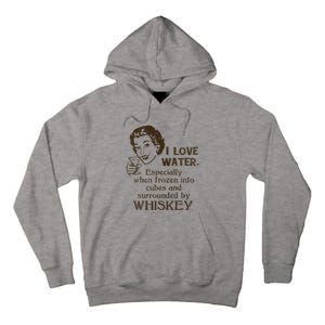 Whiskey Lovers Funny Retro Gag Gift Novelty Graphic Tall Hoodie