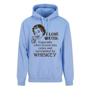 Whiskey Lovers Funny Retro Gag Gift Novelty Graphic Unisex Surf Hoodie