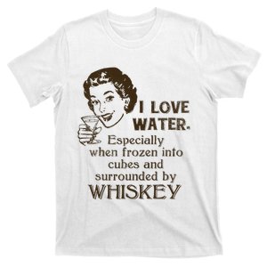 Whiskey Lovers Funny Retro Gag Gift Novelty Graphic T-Shirt