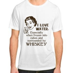 Whiskey Lovers Funny Retro Gag Gift Novelty Graphic Adult ChromaSoft Performance T-Shirt