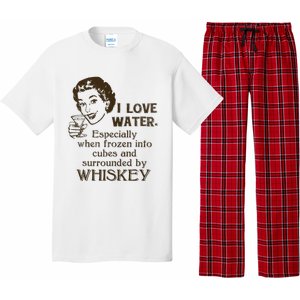 Whiskey Lovers Funny Retro Gag Gift Novelty Graphic Pajama Set