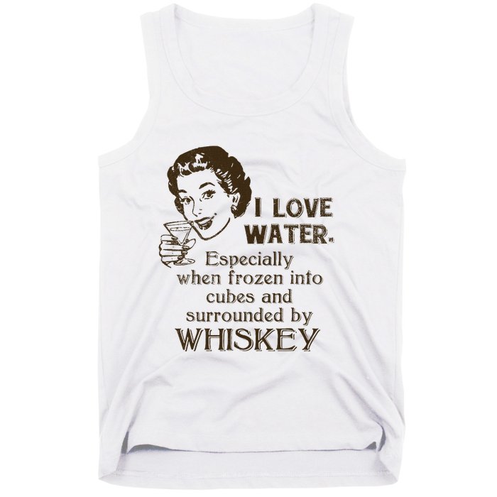 Whiskey Lovers Funny Retro Gag Gift Novelty Graphic Tank Top