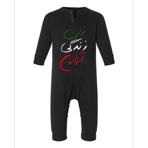 Women Life Freedom Iran Justice For Mahsa Amini Infant Fleece One Piece