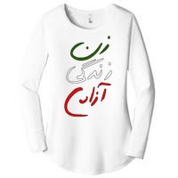 Women Life Freedom Iran Justice For Mahsa Amini Women's Perfect Tri Tunic Long Sleeve Shirt