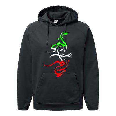 Woman Life Freedom Zan Zendegi Azadi Iran Wo Performance Fleece Hoodie