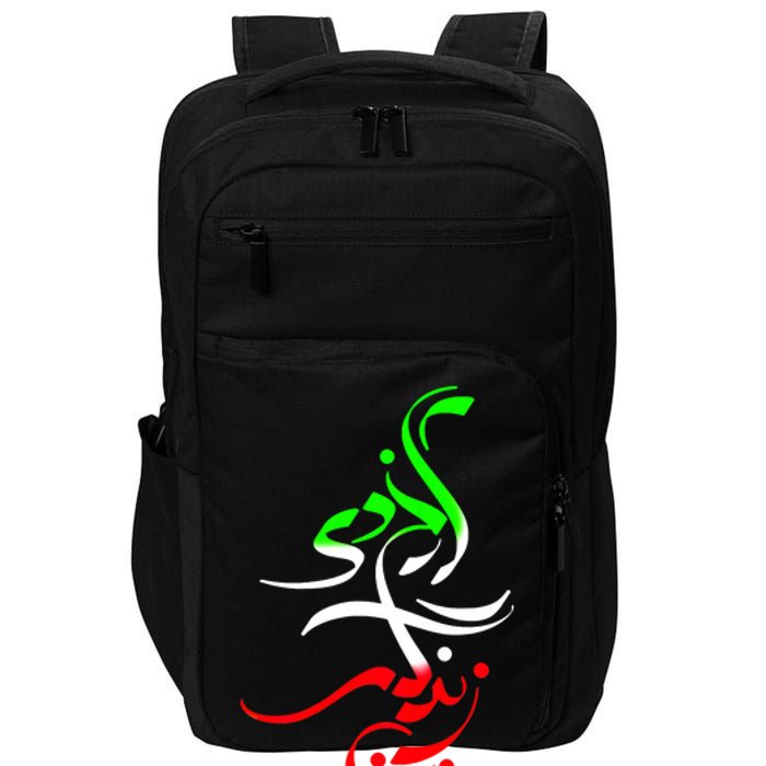 Woman Life Freedom Zan Zendegi Azadi Iran Wo Impact Tech Backpack