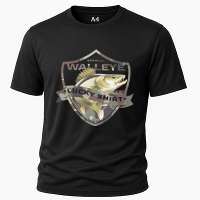 Walleye Lucky Funny Accessories To Walleye Fishing Cooling Performance Crew T-Shirt