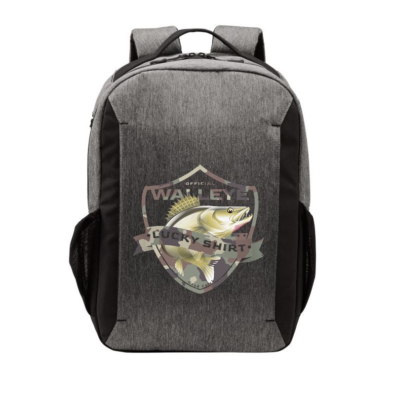 Walleye Lucky Funny Accessories To Walleye Fishing Vector Backpack