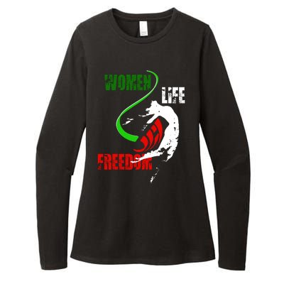 Women Life Freedom Iran Protest Womens CVC Long Sleeve Shirt