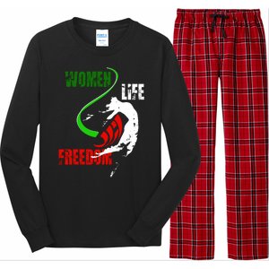 Women Life Freedom Iran Protest Long Sleeve Pajama Set