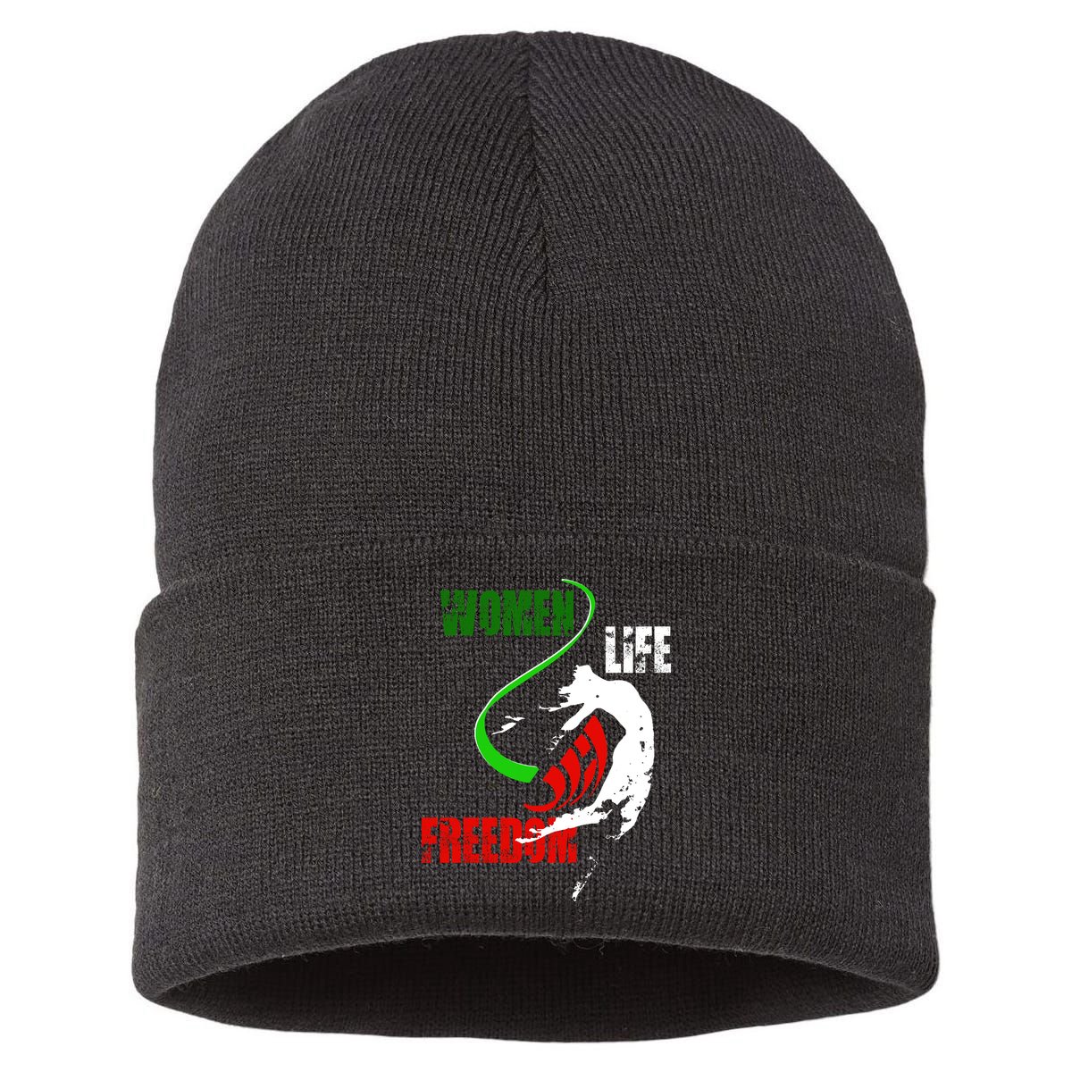 Women Life Freedom Iran Protest Sustainable Knit Beanie