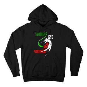 Women Life Freedom Iran Protest Tall Hoodie