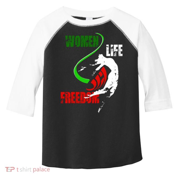 Women Life Freedom Iran Protest Toddler Fine Jersey T-Shirt
