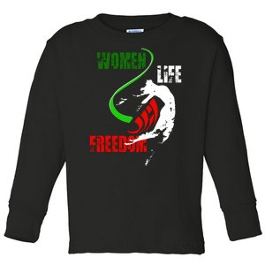 Women Life Freedom Iran Protest Toddler Long Sleeve Shirt