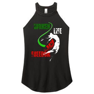 Women Life Freedom Iran Protest Women's Perfect Tri Rocker Tank