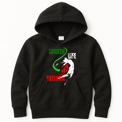 Women Life Freedom Iran Protest Kids Hoodie