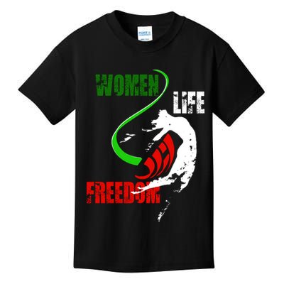 Women Life Freedom Iran Protest Kids T-Shirt