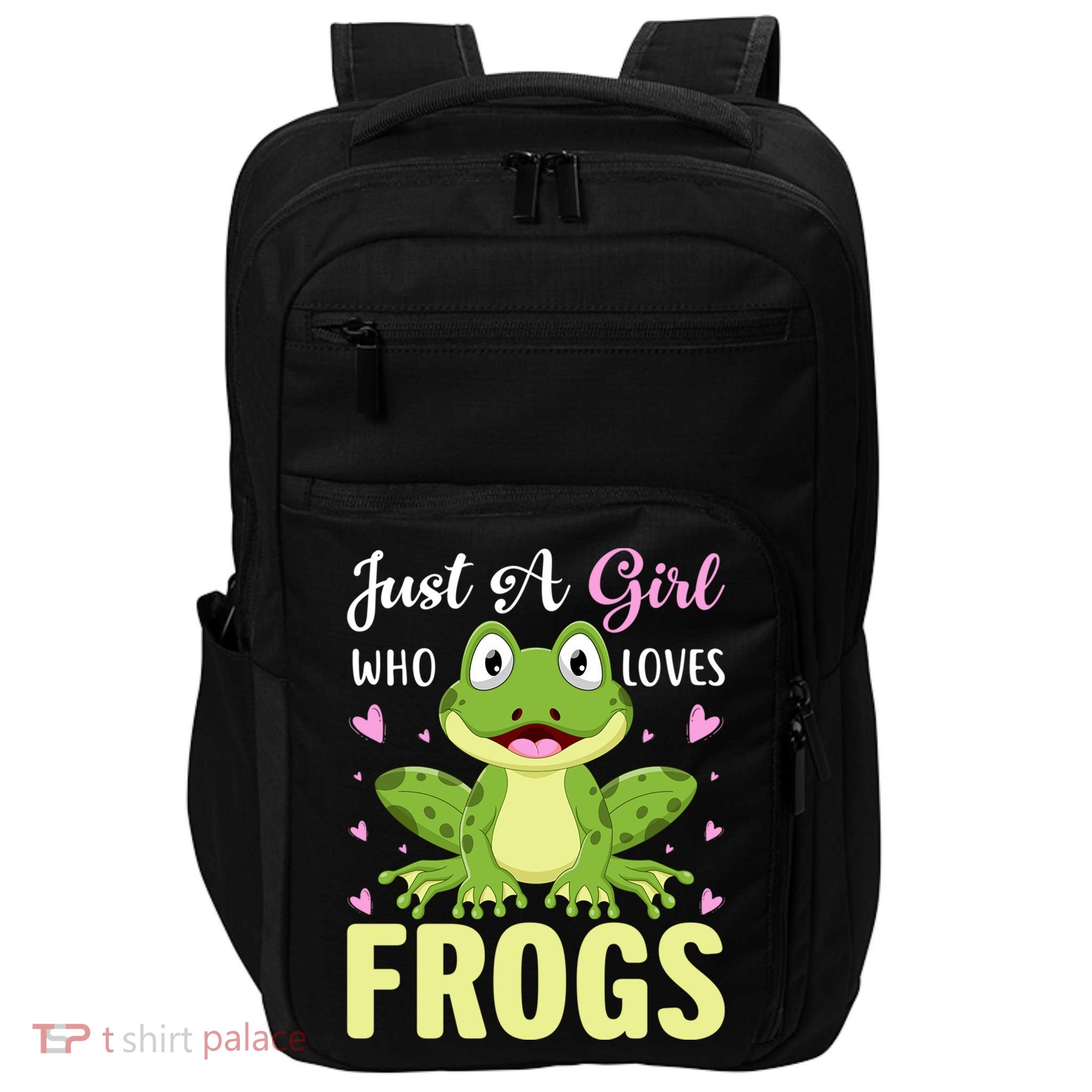 Who Loves Frogs Cute Green Frog Lovers Costume  Impact Tech Backpack