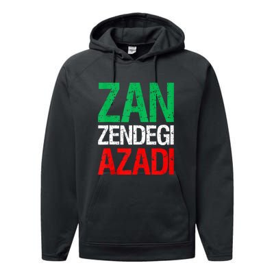 Woman Life Freedom Iran Zan Zendegi Azadi Persian Performance Fleece Hoodie