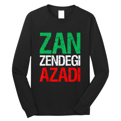 Woman Life Freedom Iran Zan Zendegi Azadi Persian Long Sleeve Shirt