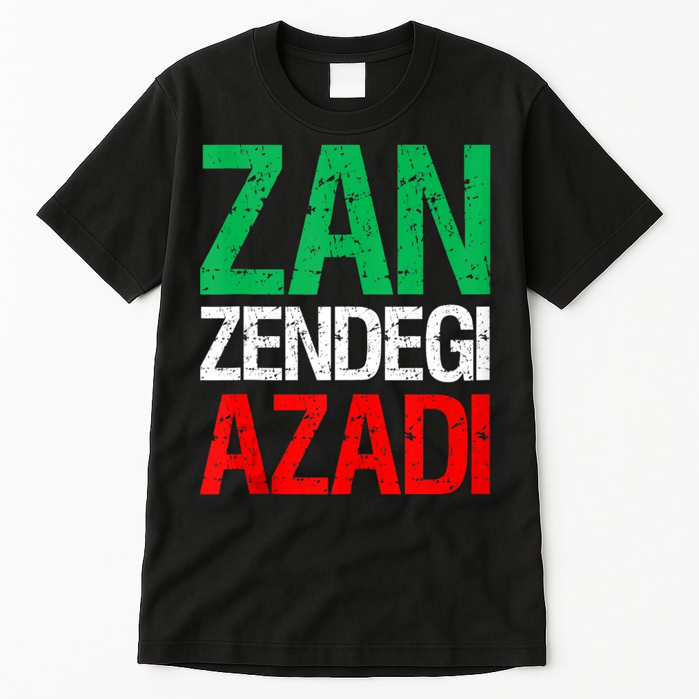 Woman Life Freedom Iran Zan Zendegi Azadi Persian Tall T-Shirt
