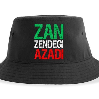 Woman Life Freedom Iran Zan Zendegi Azadi Persian Sustainable Bucket Hat