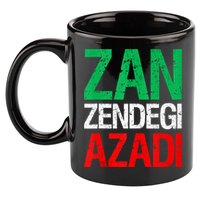 Woman Life Freedom Iran Zan Zendegi Azadi Persian 11oz C Handle Ceramic Mug