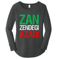 Woman Life Freedom Iran Zan Zendegi Azadi Persian Women's Perfect Tri Tunic Long Sleeve Shirt