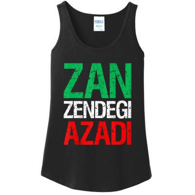 Woman Life Freedom Iran Zan Zendegi Azadi Persian Ladies Essential Tank