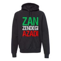 Woman Life Freedom Iran Zan Zendegi Azadi Persian Premium Hoodie