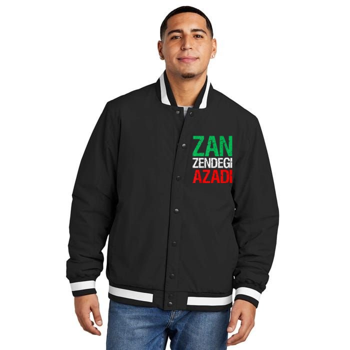 Woman Life Freedom Iran Zan Zendegi Azadi Persian Insulated Varsity Jacket