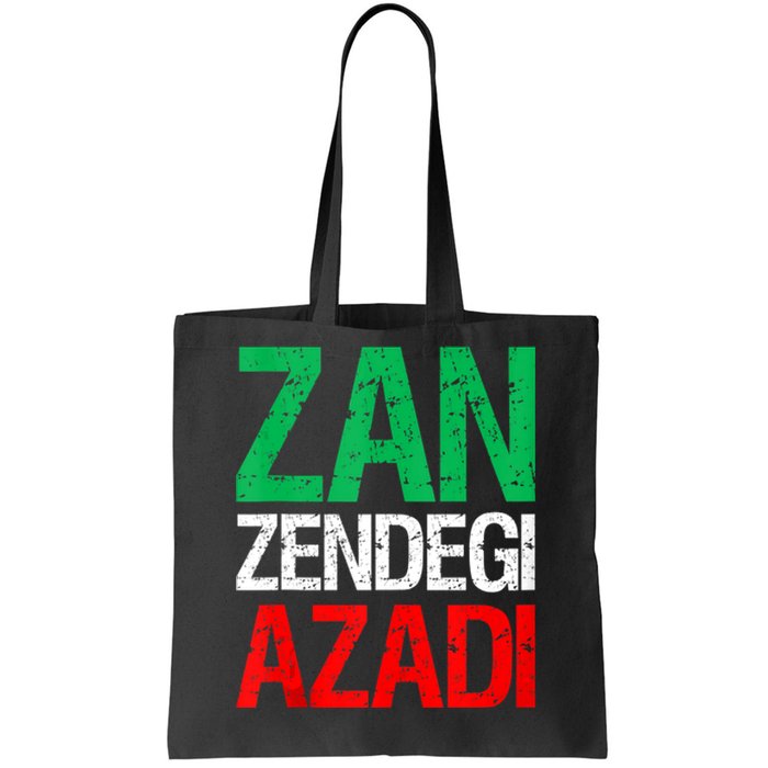 Woman Life Freedom Iran Zan Zendegi Azadi Persian Tote Bag